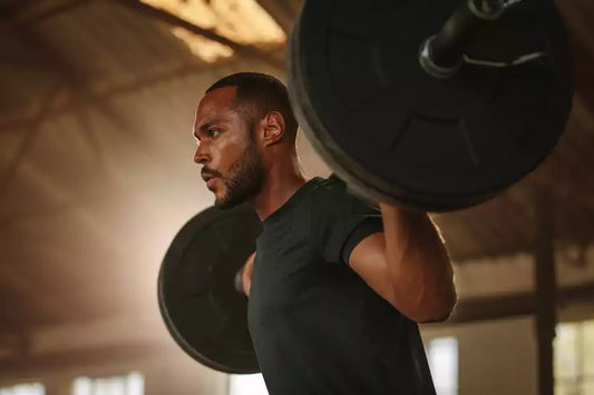 Man lifting weights